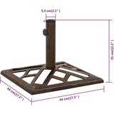  Podstavek za senčnik bronast 44x44x31 cm lito železo, (20801041) | Shoptok.si