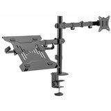 S Box namizni nosilec za monitor s polico za prenosnik LCD-LM01-2 črn | Shoptok.si