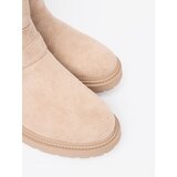 Shelvt Stylish jen-beige ankle boots with decorative buckles | shoptok.hr