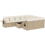  11-dijelni set vrtnih sofa od poliratana s jastucima bež | shoptok.hr