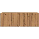vidaXL Stenske TV omarice 2 kosa artisan hrast 60x30x41 cm | Shoptok.si