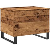 Maison Chic Klubska mizica - kavna mizica - Nizka mizica starinski les 60x44,5x45 cm inženirski les, (21752881) Cene