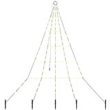 vidaXL LED božično drevesce med 112 LED Toplo bela 182 cm Kovina, (5000068033) | Shoptok.si