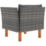  Vrtna sofa od poliratana i masivnog drva eukaliptusa | shoptok.hr