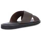 Geox Usnjeni natikači U ERICE moški, rjava barva, U36GUB 00043 C6009 | Shoptok.si