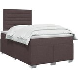  Boxspring krevet s madracem Tamno smeđa 120 x 190 cm Tkanina | shoptok.hr