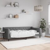  Dnevni krevet tamnosivi 90 x 190 cm od tkanine | shoptok.hr