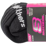 Skechers Dječje Pamučne Čarape 6 Parova - Crne | shoptok.hr