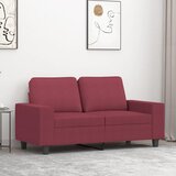 vidaXL Dvosed vinsko rdeč 120 cm blago Cene
