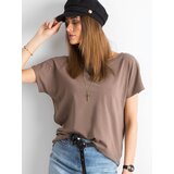 BASIC Feel Good T-shirt-RV-TS-4662.24P-brown | Shoptok.si