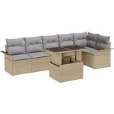  set vrtnega kavča s blazinami Bež poli ratan | Shoptok.si
