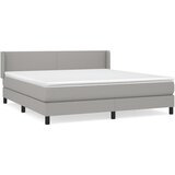 Maison Chic Box spring postelja - Vzmetna postelja z vzmetnico svetlo siva 180x200 cm blago SL19875, (21893630) | Shoptok.si