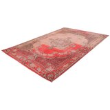 Kayoom RAVNO TKANA PREPROGA Vintage 8405 Rot 140/200 cm potiskano rdeča | Shoptok.si