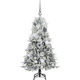 vidaXL Umetno Zložljivo Božično Drevo Zelena 120 cm PE in PVC | Shoptok.si