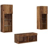 vidaXL TV stene 4 pcs Umetni hrast 40 x 30 x 30 cm Konstruiran les | Shoptok.si
