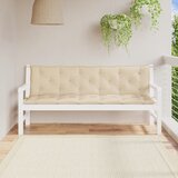vidaXL Jastuci za vrtnu klupu 2 kom bež 180x50x7 cm tkanine Oxford Cijene