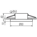 Kanlux 33123 - Ugradno svetlo za kupatilo FLINI 10W IP44, belo | Eponuda.com
