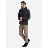 Ombre Men's quilted jacket with jacket cut - black | Eponuda.ba