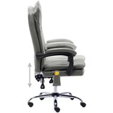  Masažni pisarniški stol antraciten umetno usnje, (20669300) | Shoptok.si