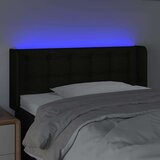  Uzglavlje crno 93x16x78/88 cm od tkanine | shoptok.hr