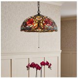  Quoizel QZ-LARISSA-P - Luster na lancu Tiffany LARISSA 3xE27/60W/230V | Eponuda.com