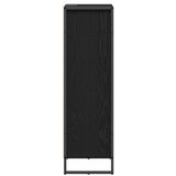 vidaXL kopalniška omarica s predalom črna orehovina 40 x 30 x 100 cm | Shoptok.si