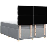  Krevet s oprugama i madracem svjetlosivi 140x190 cm od tkanine | shoptok.hr