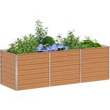  Povišena gredica - Vrtna gredica Svijetlosmeđa 240 x 80 x 77 cm | shoptok.hr
