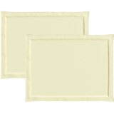  Jastučići za sjedenje 2 pcs Krema 47 x 36 x 2 cm Poliester | shoptok.hr
