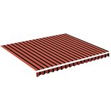 vidaXL Nadomestno blago za tendo oranžno in rjavo 4x3,5 m | Shoptok.si
