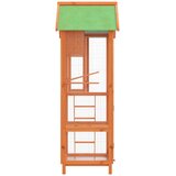  Kućica za ptice smeđa 60 x 58,5 x 160 cm od masivne borovine | shoptok.hr