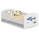 Kobi Furniture Enojna postelja Luk 140x70 z umetniškim delom - Morski pes, (21960901) | Shoptok.si