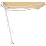  Samostojeća tenda na ručno uvlačenje 600 x 350 cm žuto-bijela | shoptok.hr