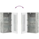 vidaXL Omarica za montažo na steno Betonsko siva 55 x 29 x 100 cm | Shoptok.si