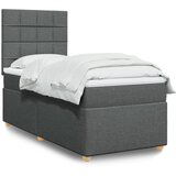  The Living Store Box spring postelja z vzmetnico temno siva 90x190 cm blago - Box Spring Postelja, (21457923) Cene