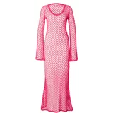 Top Shop Pletena obleka roza
