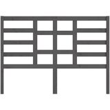  Uzglavlje za krevet sivo 126 x 4 x 104 cm od masivne borovine | Eponuda.com