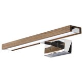  Brilagi-LED Kupatilsko osvetljenje za ogledalo WOODY MIRROR 3u1 LED/8W/230V IP44 hrom/hrast-orah | Eponuda.com