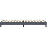 Box spring krevet bez madracem tamnosivi 80 x 220 cm baršunasti | shoptok.hr