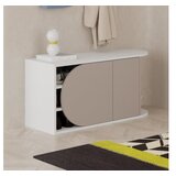 Hanah home cipelarnik nova shoe bench white light mocha | ePonuda.com