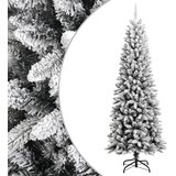vidaXL Umetna novoletna jelka s snegom 240 cm PVC in PE | Shoptok.si