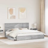  s od storage Siva Sonoma 200 x 200 cm Konstruirano drvo | shoptok.hr