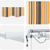  Retraktilna tenda večbarvno 350 x 250 cm Poliester in kovina, (5000207092) | Shoptok.si
