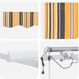  Skrovita tenda Šareni 350 x 250 cm Poliester i metal | shoptok.hr