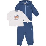 Timberland Otroški kompleti ENS.PANTALON+CARDIGAN+T.SHIRT T60241 Modra | Shoptok.si
