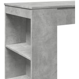 Barski stol s držačima boja betona 95x47x103,5 cm drveni | Eponuda.com