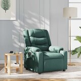 vidaXL Naslanjač iz temno zelenega blaga | Shoptok.si