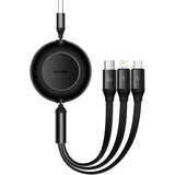 Baseus Bright Mirror 3, USB 3-v-1 kabel za mikro USB / USB-C / Lightning 66W / 2A 1,1 m (črn), (20627363) Cene