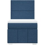  Krevet s oprugama i madracem plavi 90 x 200 cm od tkanine | shoptok.hr