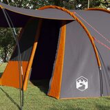  Tunelski šator za 4 osobe Siva i narančasta 740 x 370 x 220 cm | shoptok.hr